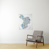 Karte diamant-Art-Grafik der China-| der Kristall Wandteppich (Beispiel)