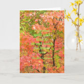 Karte, "Die Blätter drehen", Herbstfarbe Karte (Gelbe Blume)