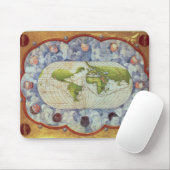 Karte, die Magellans Weltreise verfolgt Mousepad (Mit Mouse)