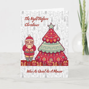 Karte, die Nacht vor Weihnachten