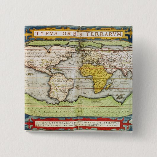 Karte, die Sir Francis Drake entwirft Button (Vorderseite)