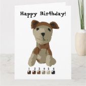 Karte - Dog Paint by Number (Vorderseite)