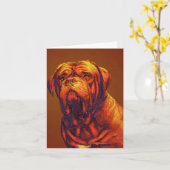 Karte Dogue de bordeaux (Gelbe Blume)