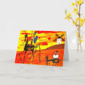 Karte Don Quixote. (Gelbe Blume)