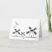 Karte Don Quixote. 12,7 cm x 23,5 cmm (Rückseite)