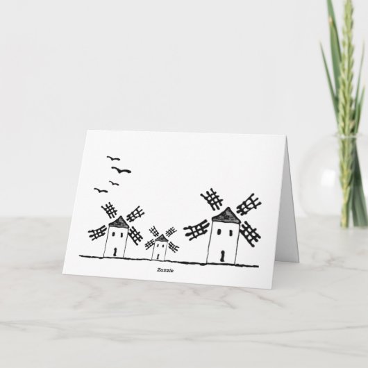 Karte Don Quixote. 12,7 cm x 23,5 cmm (Rückseite)