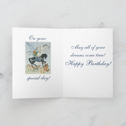 Karte "Dream Carousel" (Innenseite)