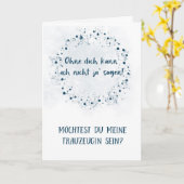 Karte - du meine Trauzeugin sein (Gelbe Blume)