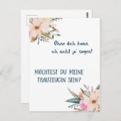 Karte - du meine Trauzeugin sein (Vorne/Hinten)