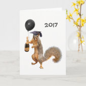 Karte Eichhörnchen-Champagne-Ballon-2017 (Gelbe Blume)