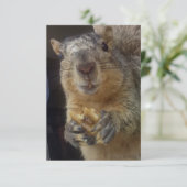 Karte - Eichhörnchen Vielen Dank (Stehend Vorderseite)