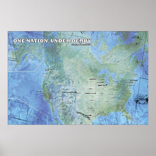 Karte - Eine Nation, unter Derby Poster (Vorne)