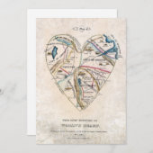 Karte eines weiblichen Herzens (Vorne/Hinten)