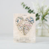 Karte eines weiblichen Herzens (Stehend Vorderseite)