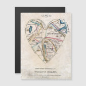 Karte eines weiblichen Herzens (Vorne/Hinten)