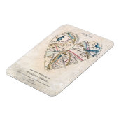 Karte eines weiblichen Herzens Magnet (Linke Seite)