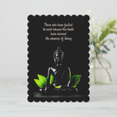 Karte/Einladung Buddha-Zitats 1 Einladung (Stehend Vorderseite)