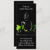 Karte/Einladung Buddha-Zitats 3 Einladung (Vorne/Hinten)