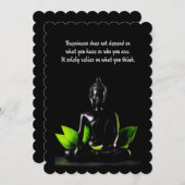 Karte/Einladung Buddha-Zitats 4 Einladung (Vorne/Hinten)