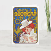 Karte/ Einladung: Vintage französische Fahrradanze Einladung (Vorderseite)