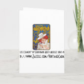 Karte/ Einladung: Vintage französische Fahrradanze Einladung (Rückseite)