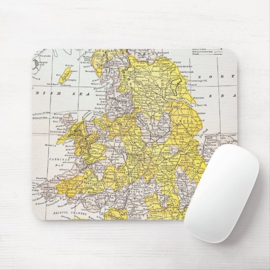 KARTE: ENGLAND U. WALES MOUSEPAD (Mit Mouse)