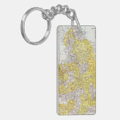 KARTE: ENGLAND U. WALES SCHLÜSSELANHÄNGER (Vorderseite links)