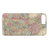 Karte Englands, Wales durch Mitchell Case-Mate iPhone Hülle (Rückseite (Horizontal))