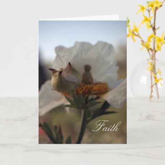 Karte - Ermutigung - Glaube (Gelbe Blume)