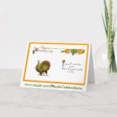 Karte - Erntedank Vintag Gruß (Rückseite)