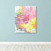 KARTE: ERWEITERUNG RUSSLANDS LEINWANDDRUCK (Insitu (Holzboden))