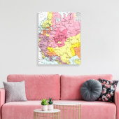 KARTE: ERWEITERUNG RUSSLANDS LEINWANDDRUCK (Insitu (Wohnzimmer))