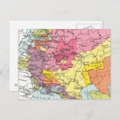 KARTE: ERWEITERUNG RUSSLANDS POSTKARTE (Vorne/Hinten)