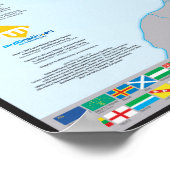 Karte ethnographique des peuples d'Europe Poster (Ecke)