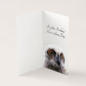 Karte - Eule zum Geburtstag (Innenseite)