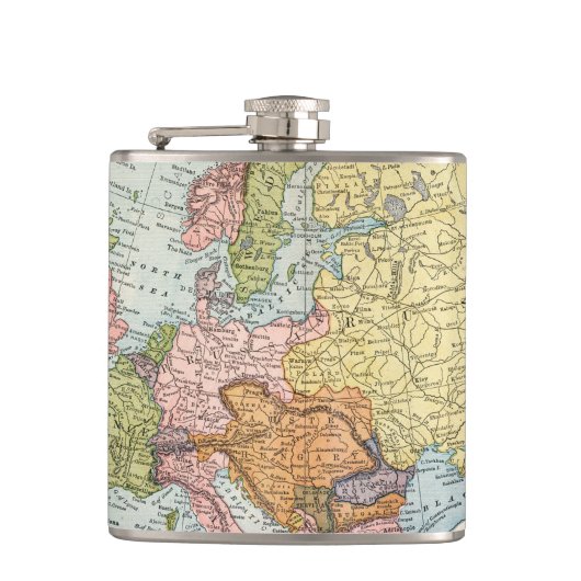 KARTE: EUROPA, 1885 FLACHMANN (Vorderseite)