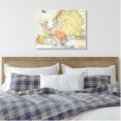 KARTE: EUROPA, 1885 LEINWANDDRUCK (Insitu (Schlafzimmer))