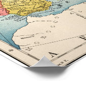 KARTE: EUROPA, 1885 POSTER (Ecke)