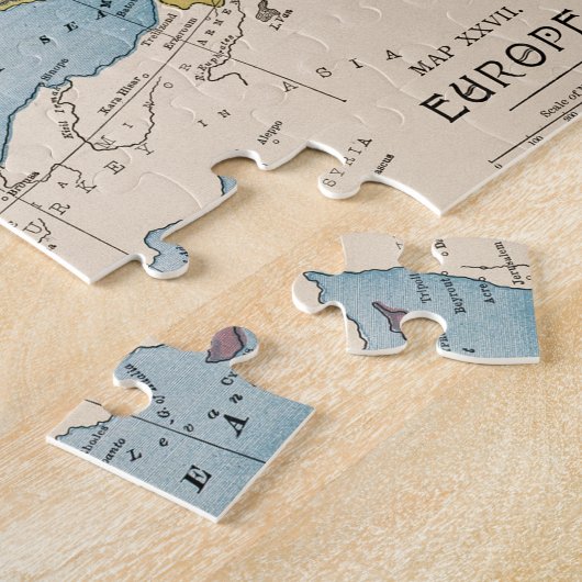 KARTE: EUROPA, 1885 PUZZLE (Seite)