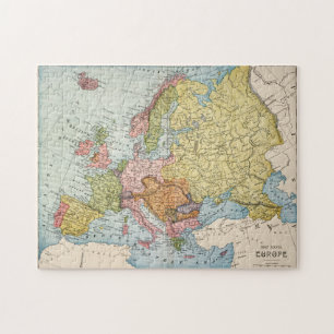 KARTE: EUROPA, 1885 PUZZLE