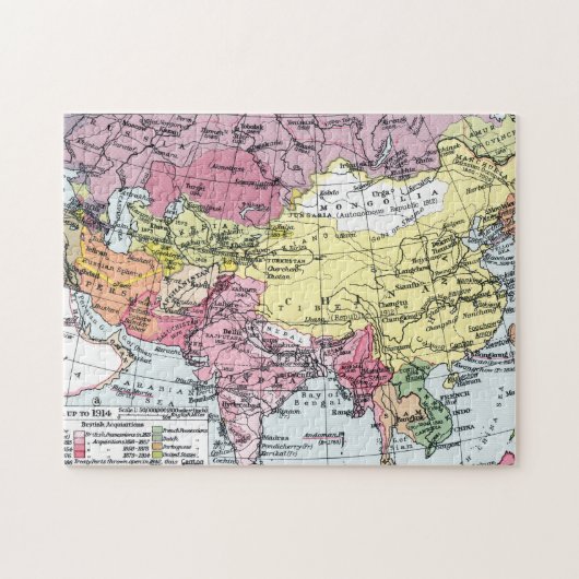 KARTE: EUROPA IN ASIEN PUZZLE (Horizontal)