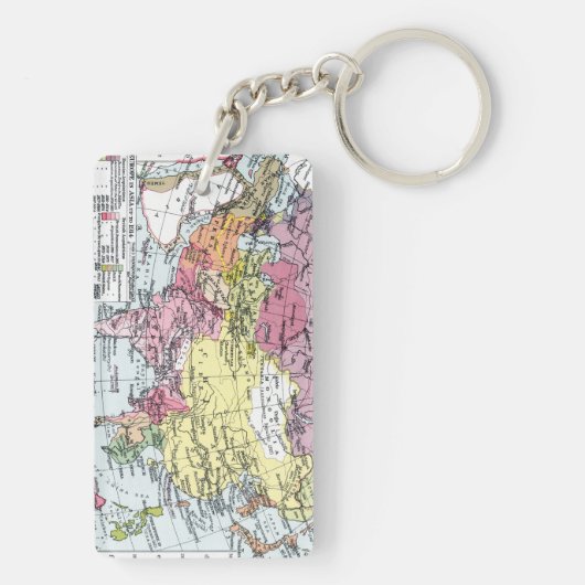 KARTE: EUROPA IN ASIEN SCHLÜSSELANHÄNGER (Rückseite)