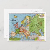 Karte Europas (Vorne/Hinten)