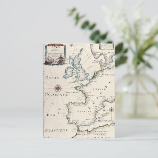 Karte Europas (Stehend Vorderseite)