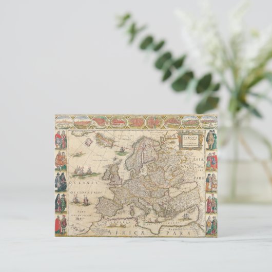 Karte Europas 6 (Stehend Vorderseite)