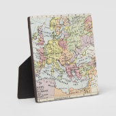 Karte Europas | Der dritte Kreuzzug Fotoplatte (Vorderseite)