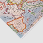 Karte Europas - Geschenkpapier Seidenpapier (Ausschnitt)