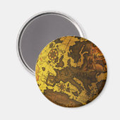 Karte Europas Magnet (Vorderseite/Rückseite)