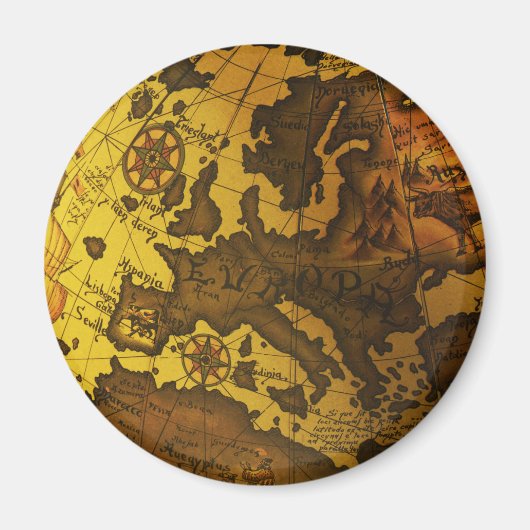 Karte Europas Magnet (Vorne)