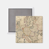 Karte Europas Magnet (Vorderseite/Rückseite)